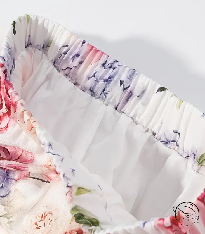 Langry fashion floral baby bassinet cover with ruffles