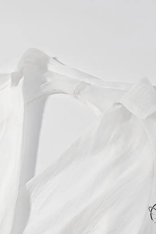 Vintage Collared Edge Deep Short Dress