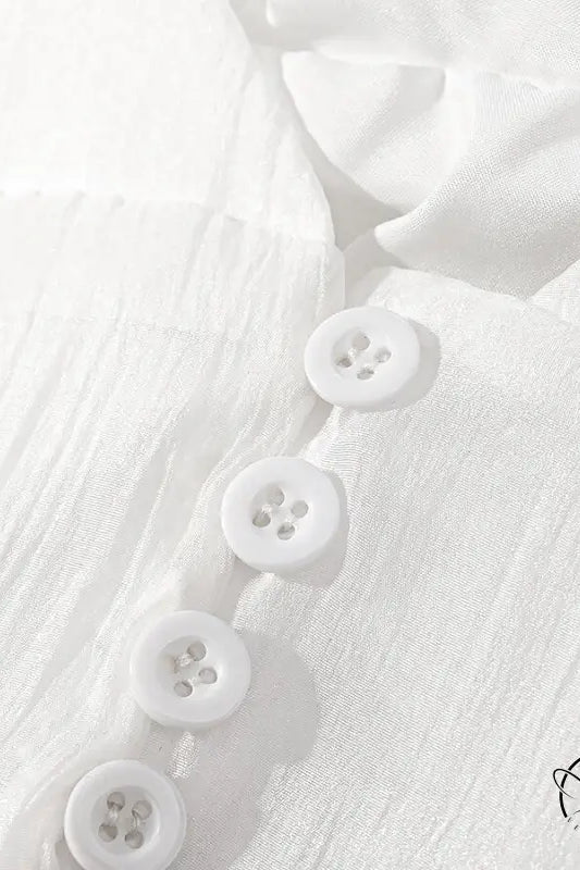 Vintage Collared Edge Deep Short Dress