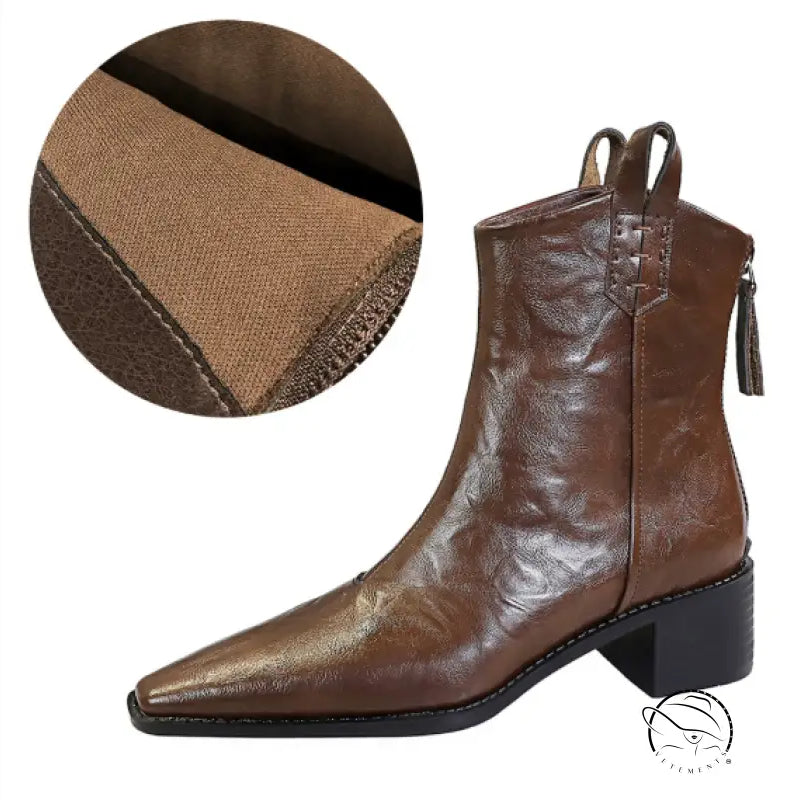 Dark brown with thin lining