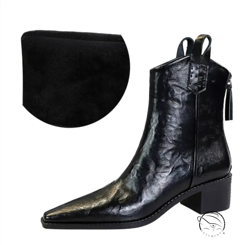 Black with velvet lining