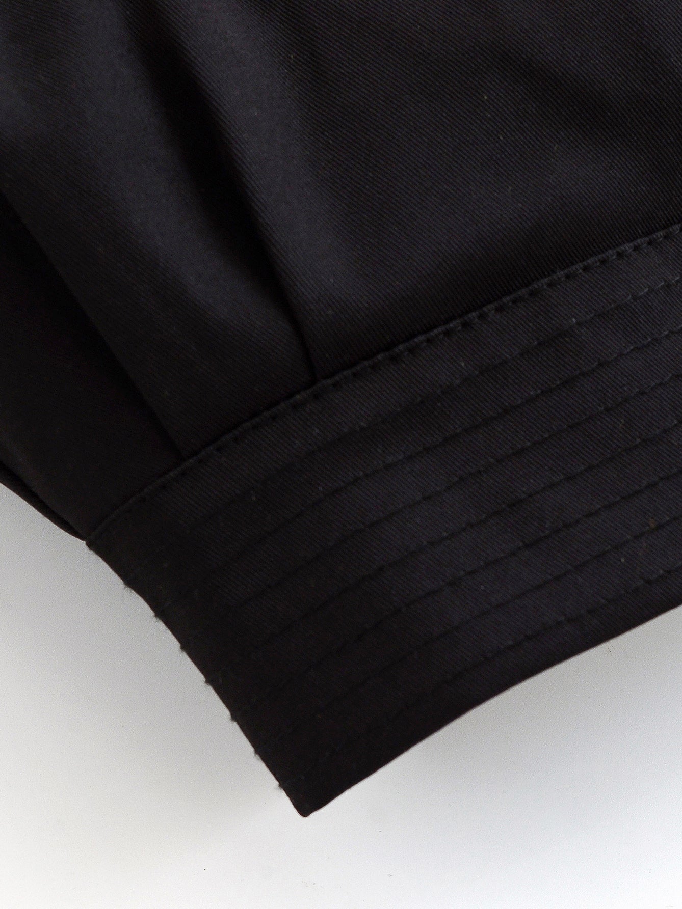 Black satin skirt with sheen, hemline for Langry fashion ملابس