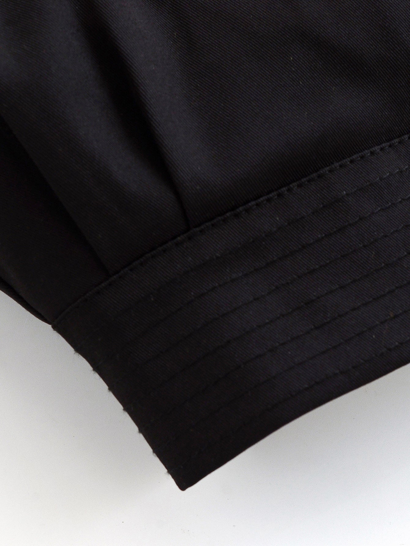 Black satin skirt with sheen, hemline for Langry fashion ملابس