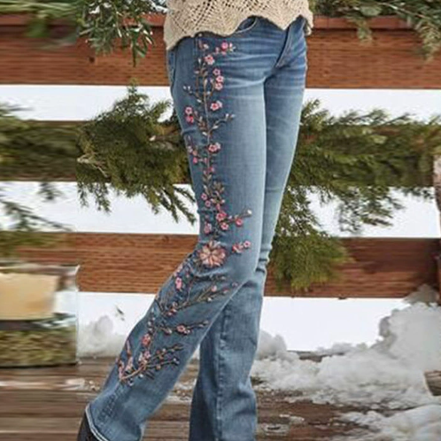 Retro High Waist Thickened Jeans