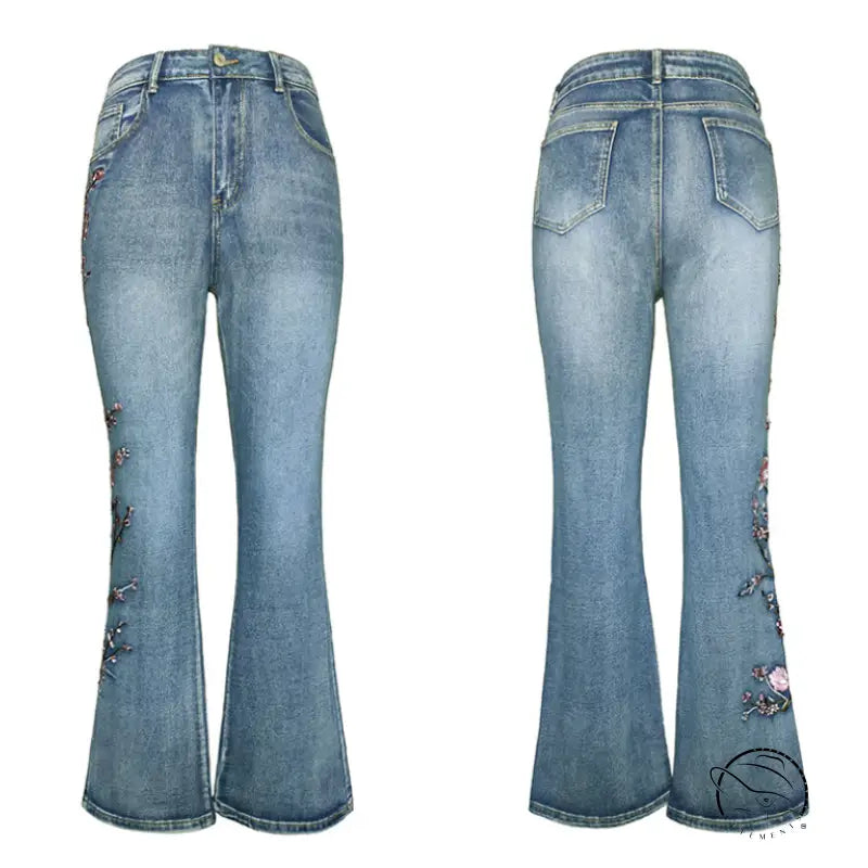 Retro High Waist Thickened Jeans
