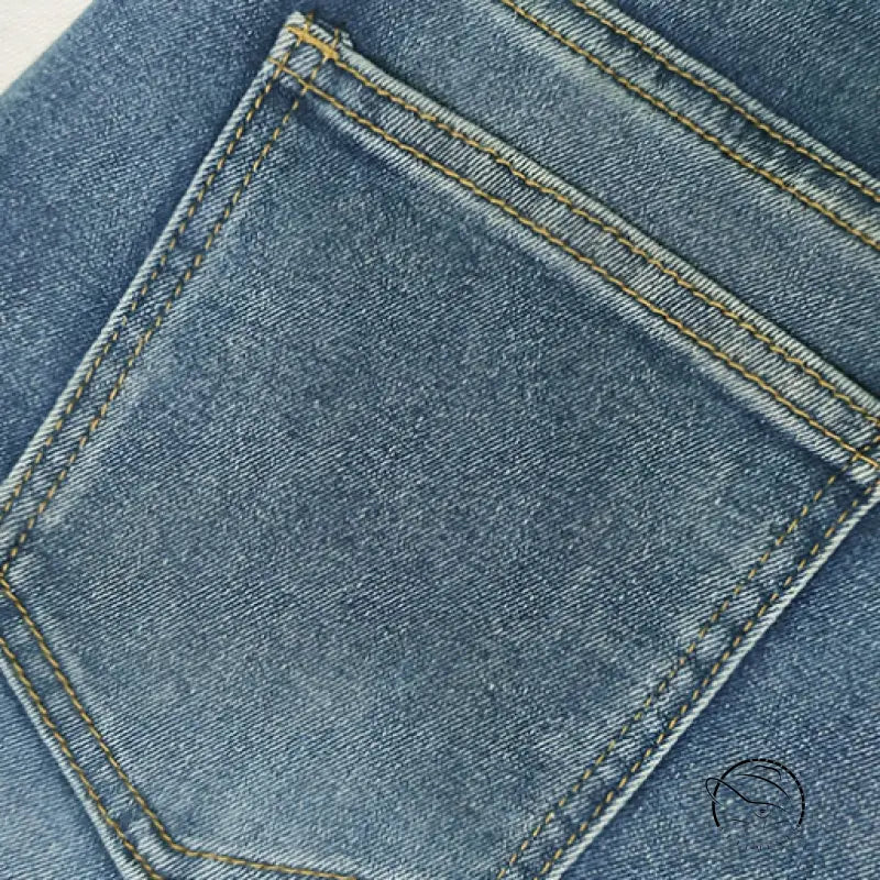 Retro High Waist Thickened Jeans