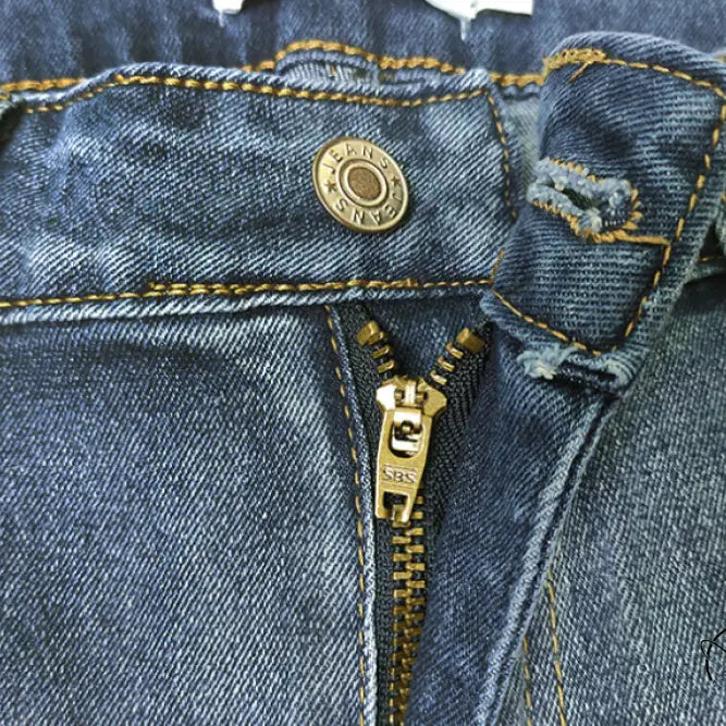 Retro High Waist Thickened Jeans