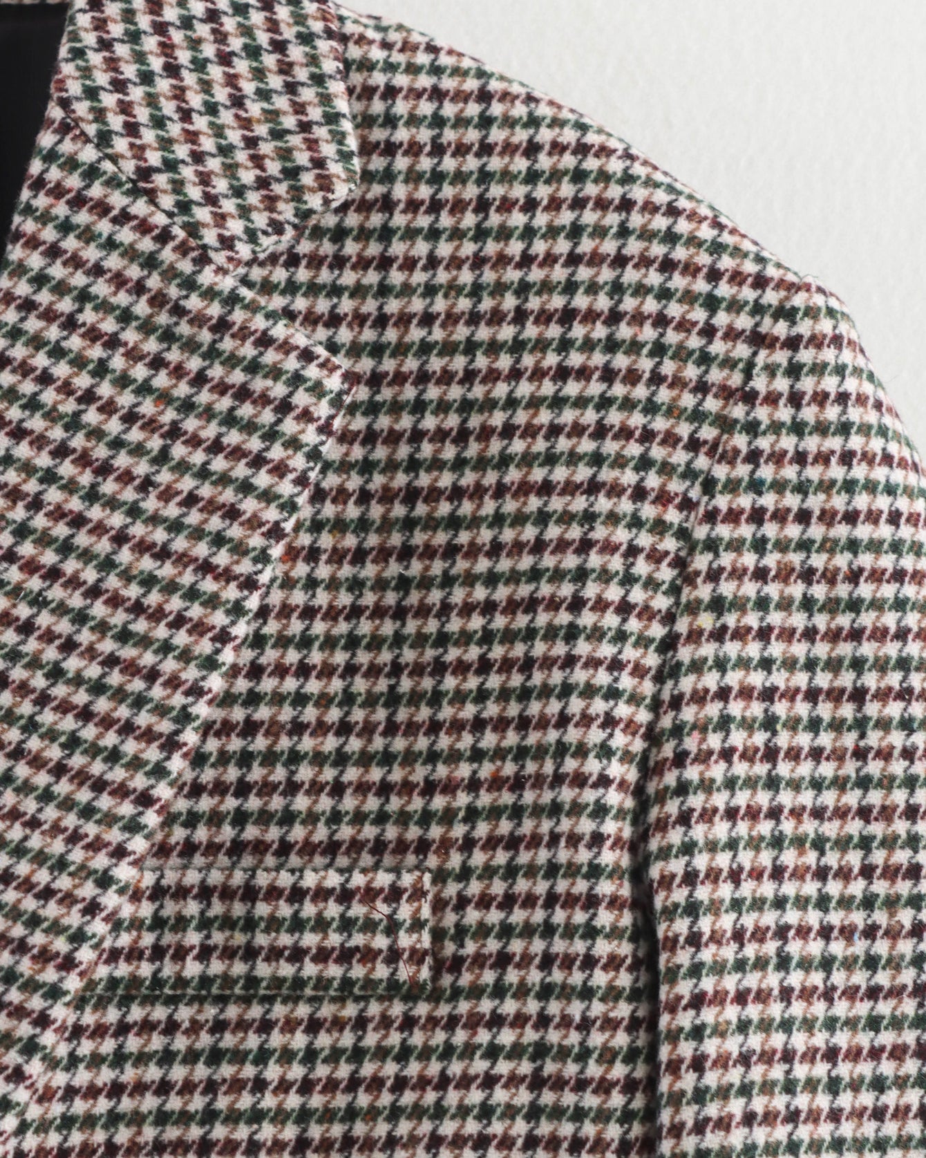 Green houndstooth wool blazer from Langry fashion ملابس