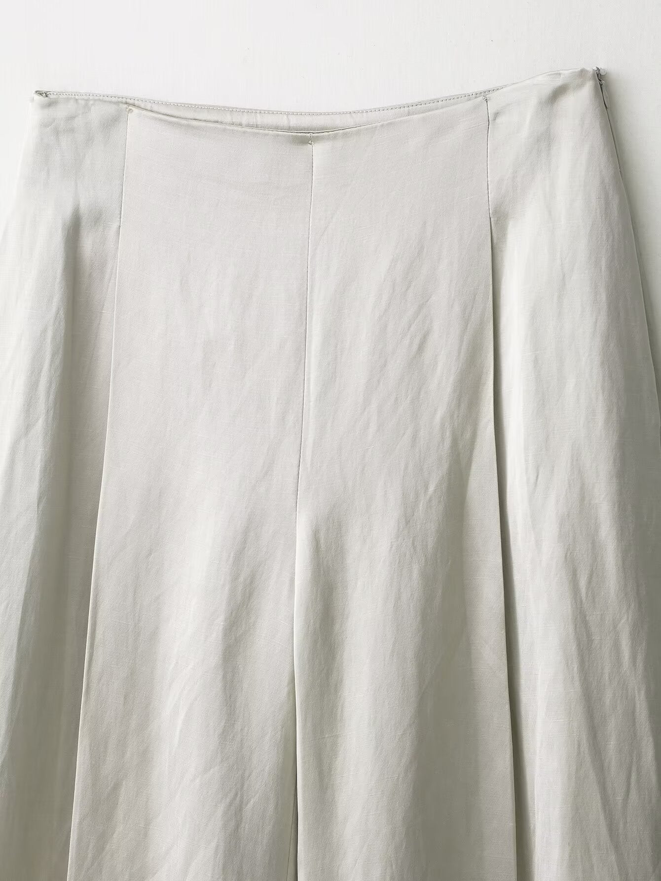 Elegant white linen curtain with pleats and grommets for langry fashion ملابس