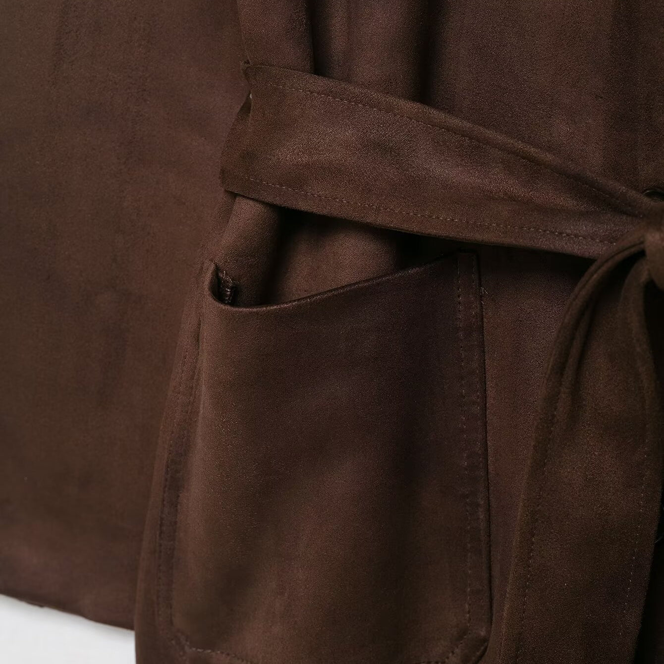 Langry fashion brown leather cargo pants with belt loops and pockets