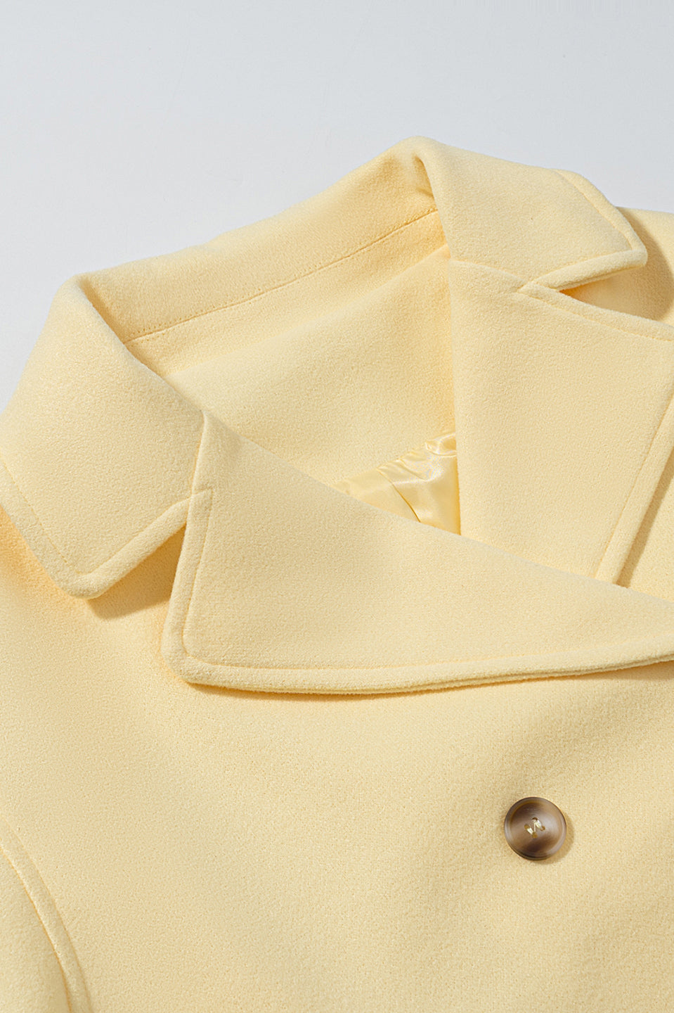 Langry fashion yellow chef jacket with double-breasted buttons and high collar