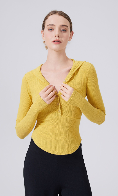 Warm Hoodie Slimming Tops Outerwear Workout