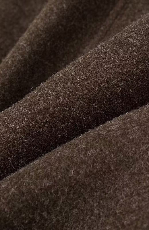 Langry fashion brown wool blanket with soft texture for casual coat