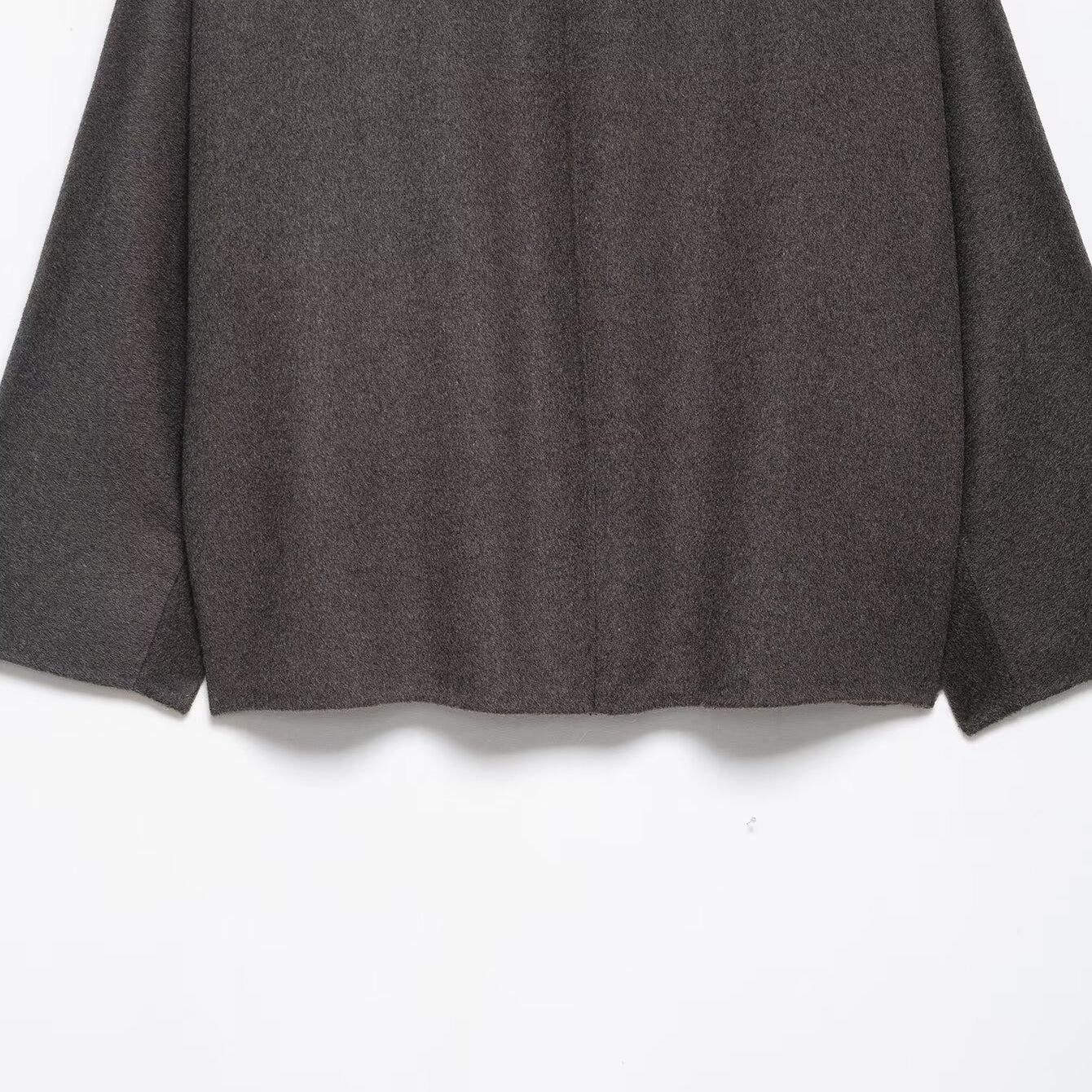 Charcoal gray textured Langry fashion blazer with wide lapels