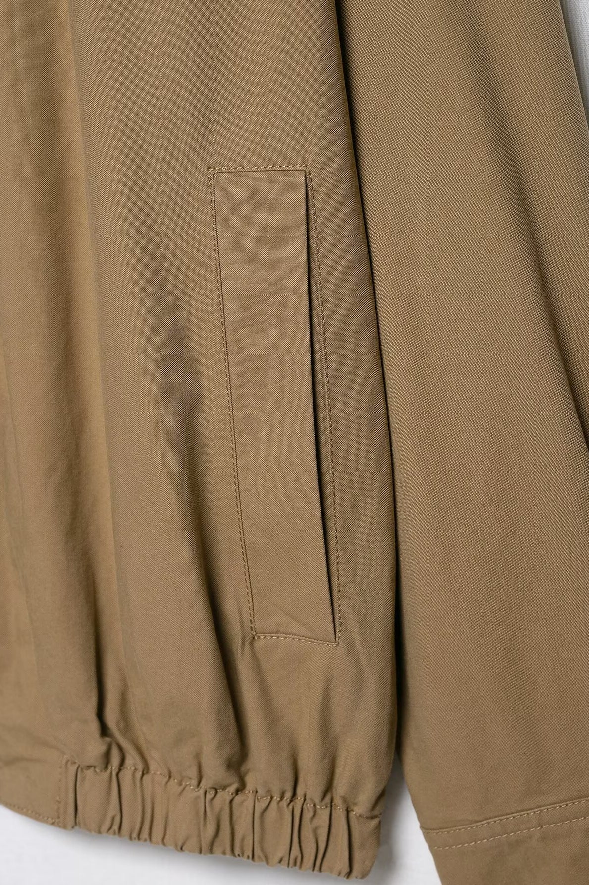 Langry fashion khaki cargo pants with elastic waistband and side pockets