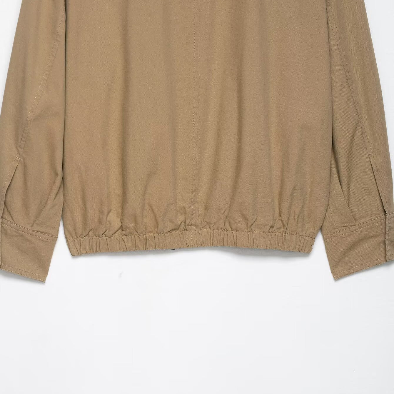 Elegant Langry fur collar bomber jacket in beige fashion ملابس