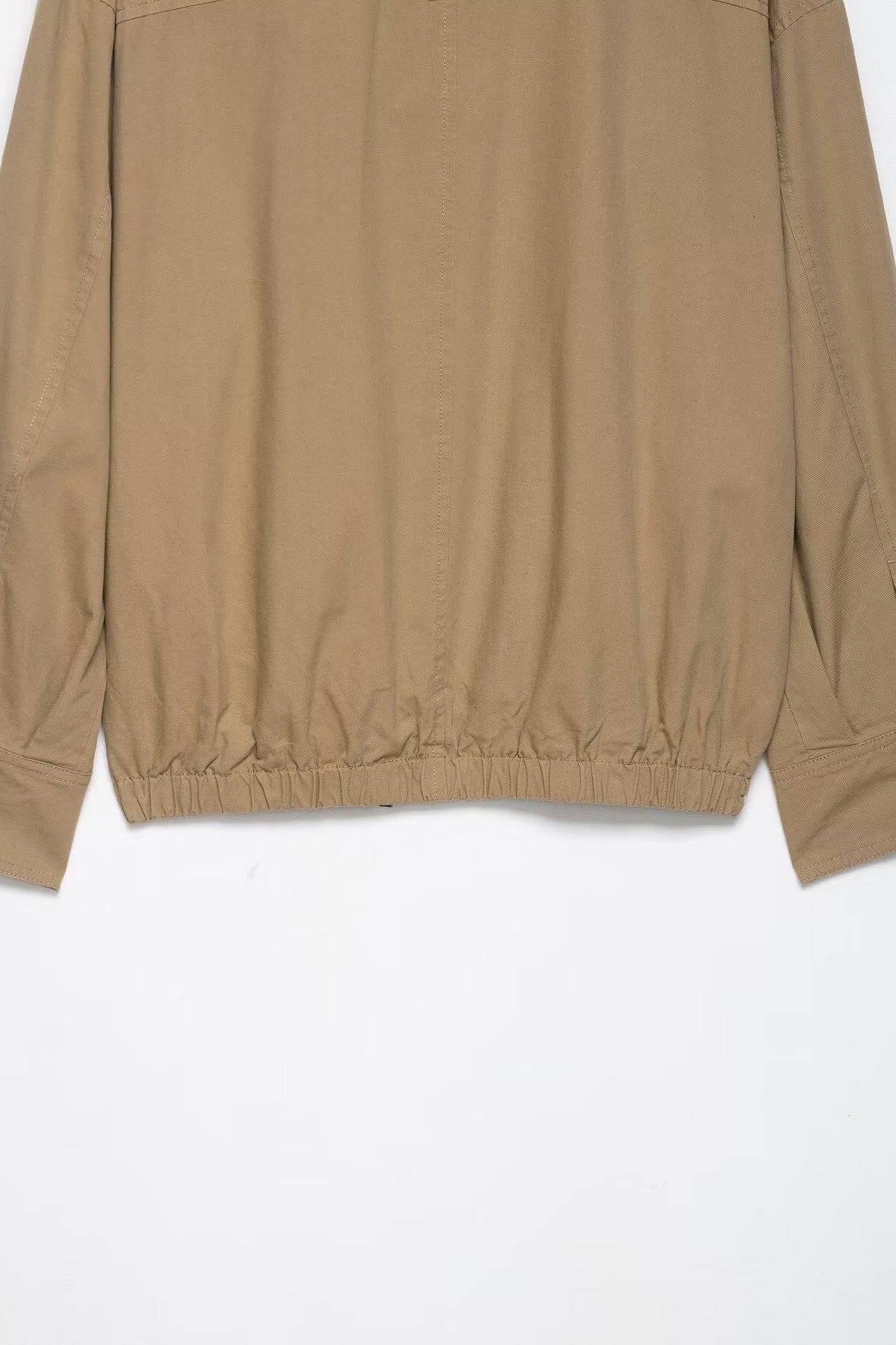 Elegant Langry fur collar bomber jacket in beige fashion ملابس