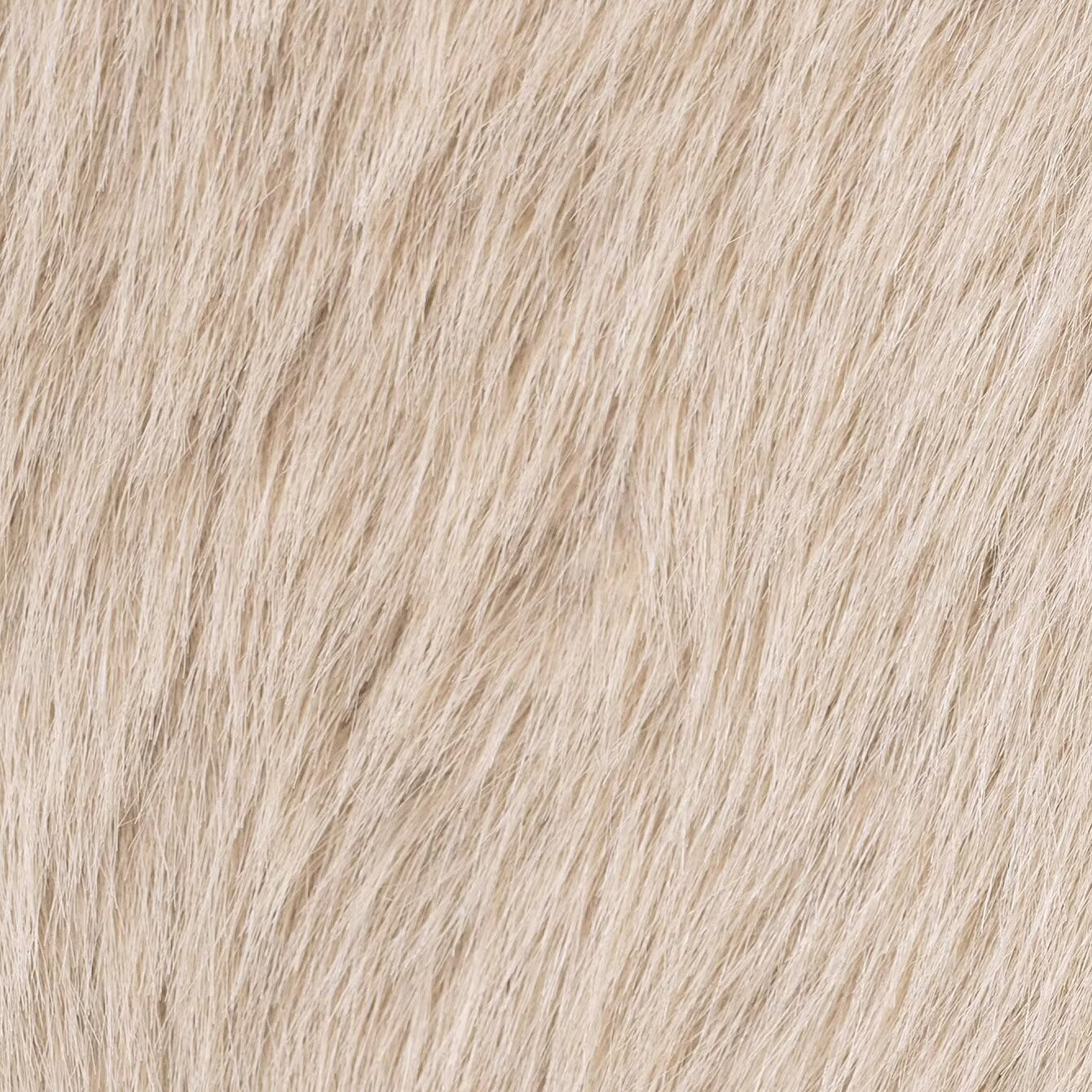 Fashionable warm langry double-sided wool jacket in light beige plush fur texture