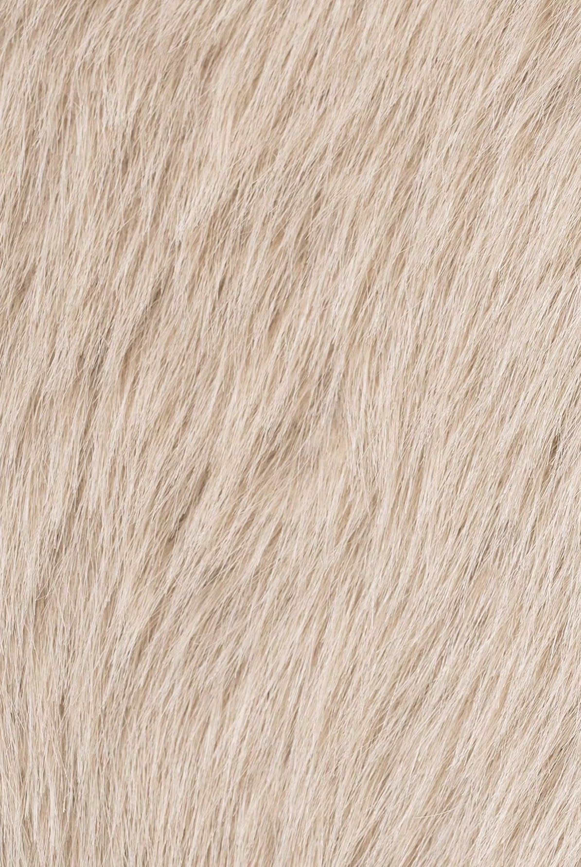 Fashionable warm langry double-sided wool jacket in light beige plush fur texture