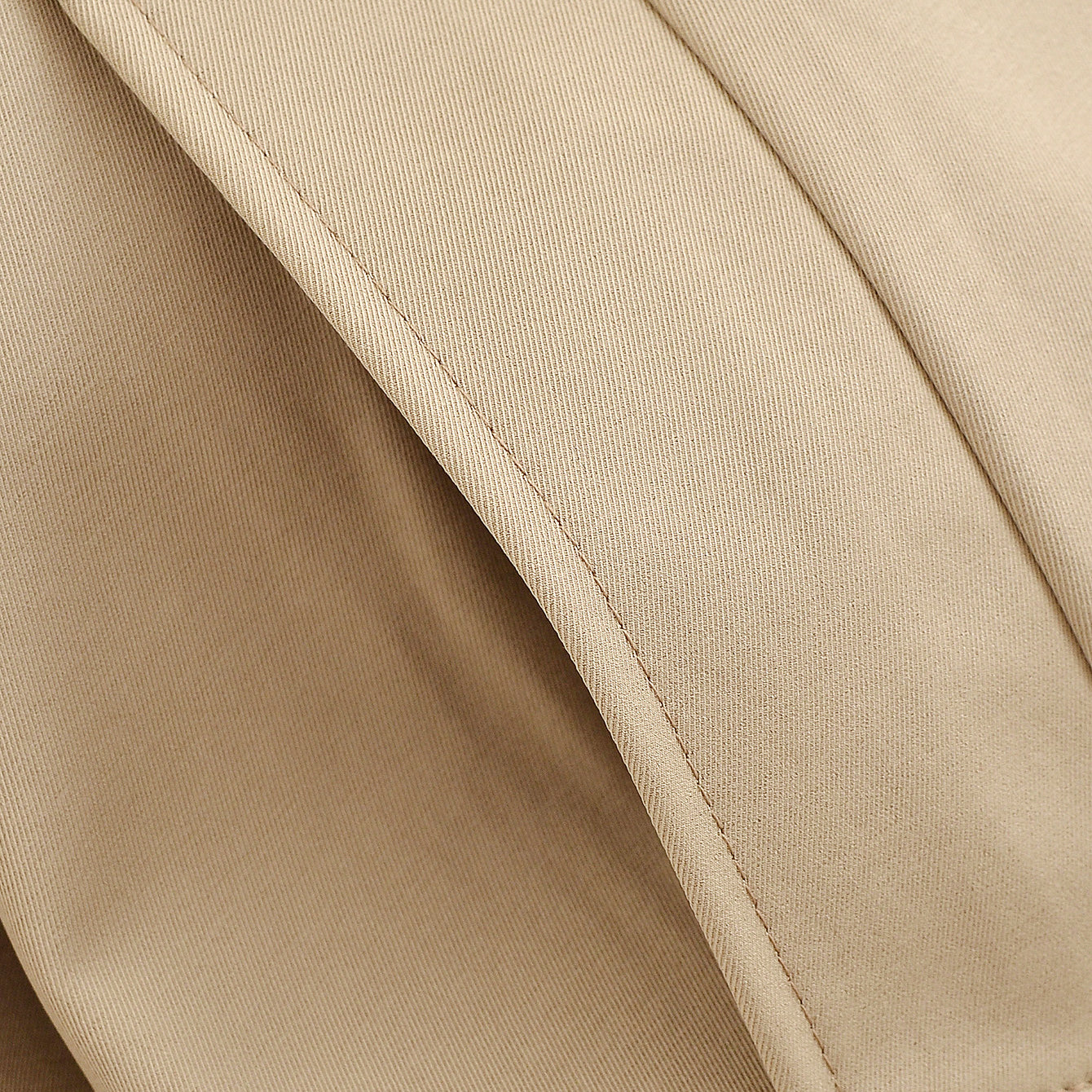 Fashion beige canvas tote bag with stitching details and Langry style