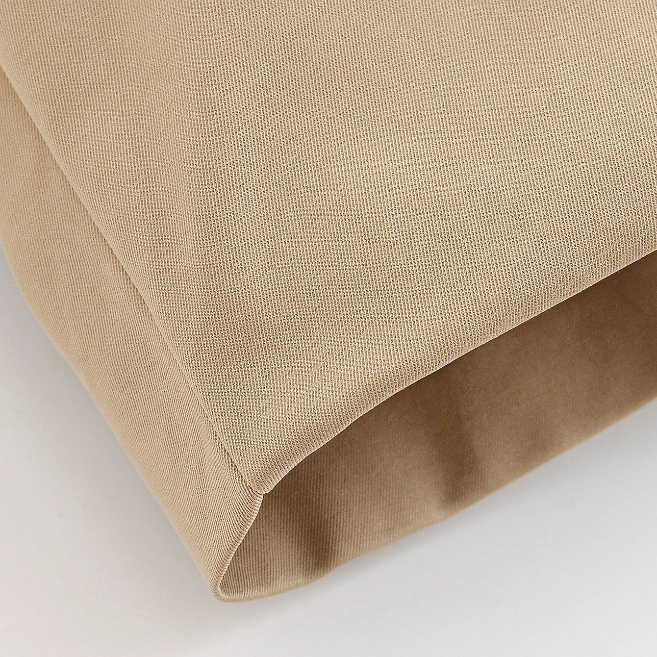 Langry fashion beige canvas tote bag with rolled edges and sturdy handles