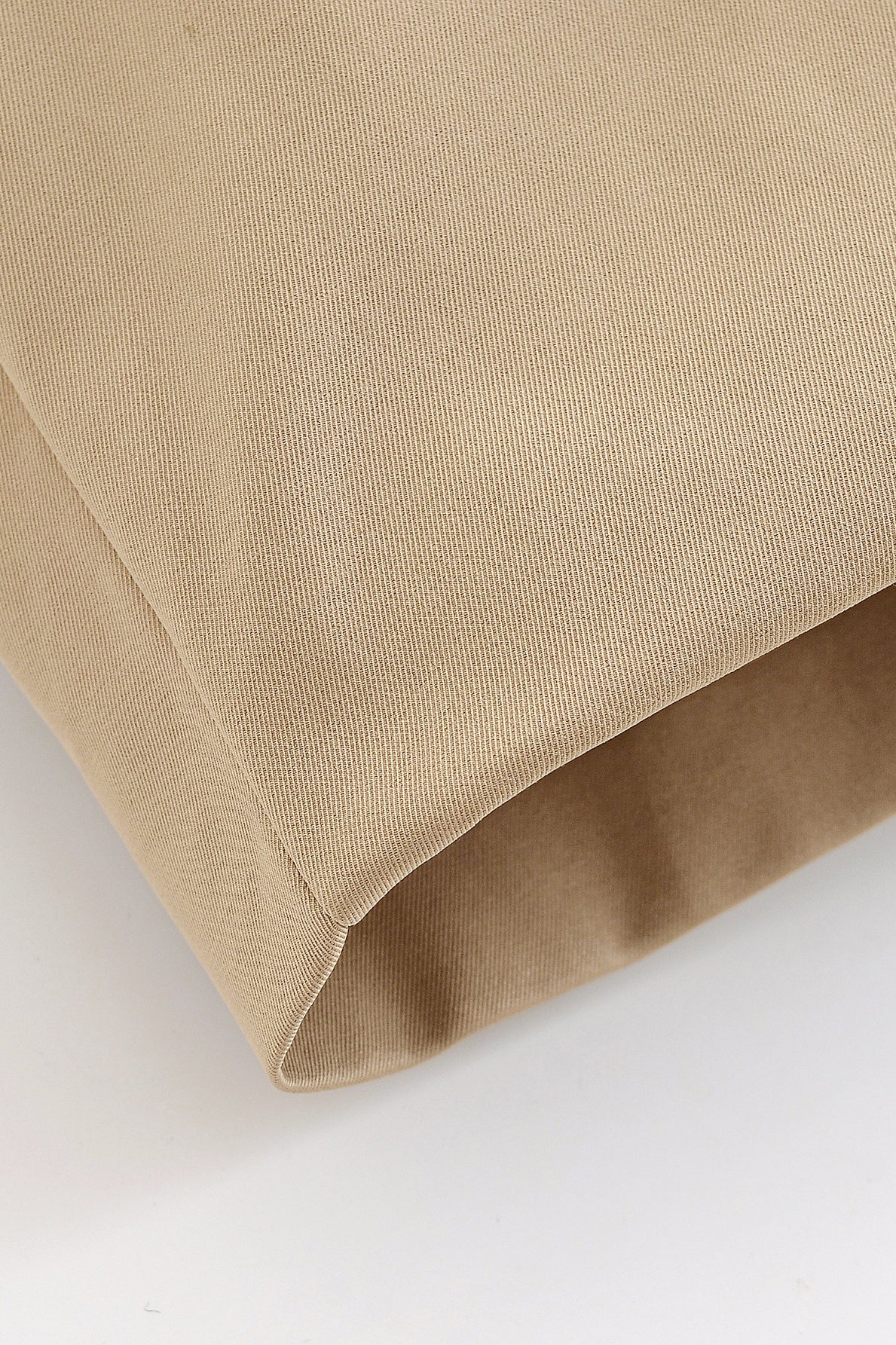 Langry fashion beige canvas tote bag with rolled edges and sturdy handles