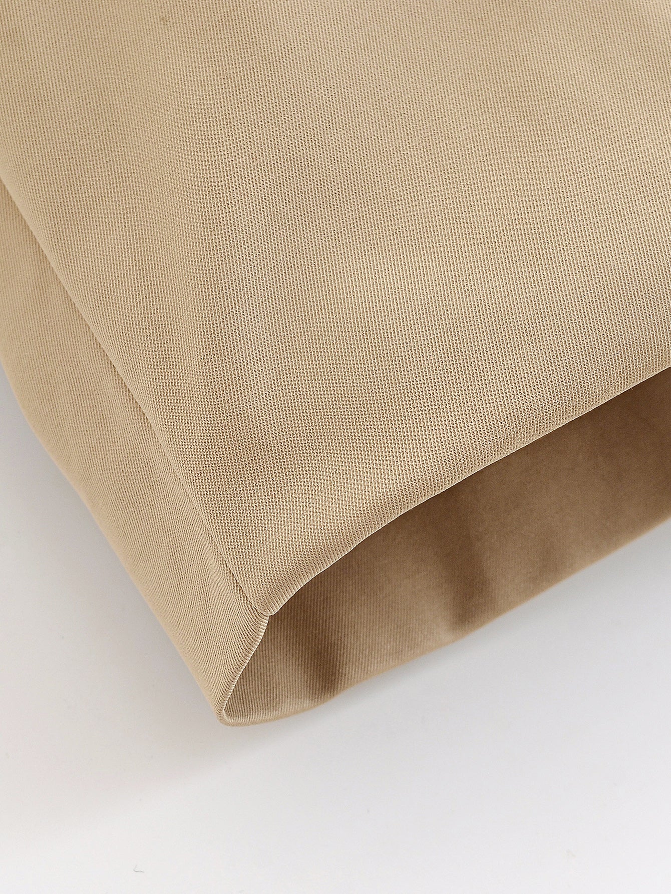 Langry fashion beige canvas tote bag with rolled edges and sturdy handles