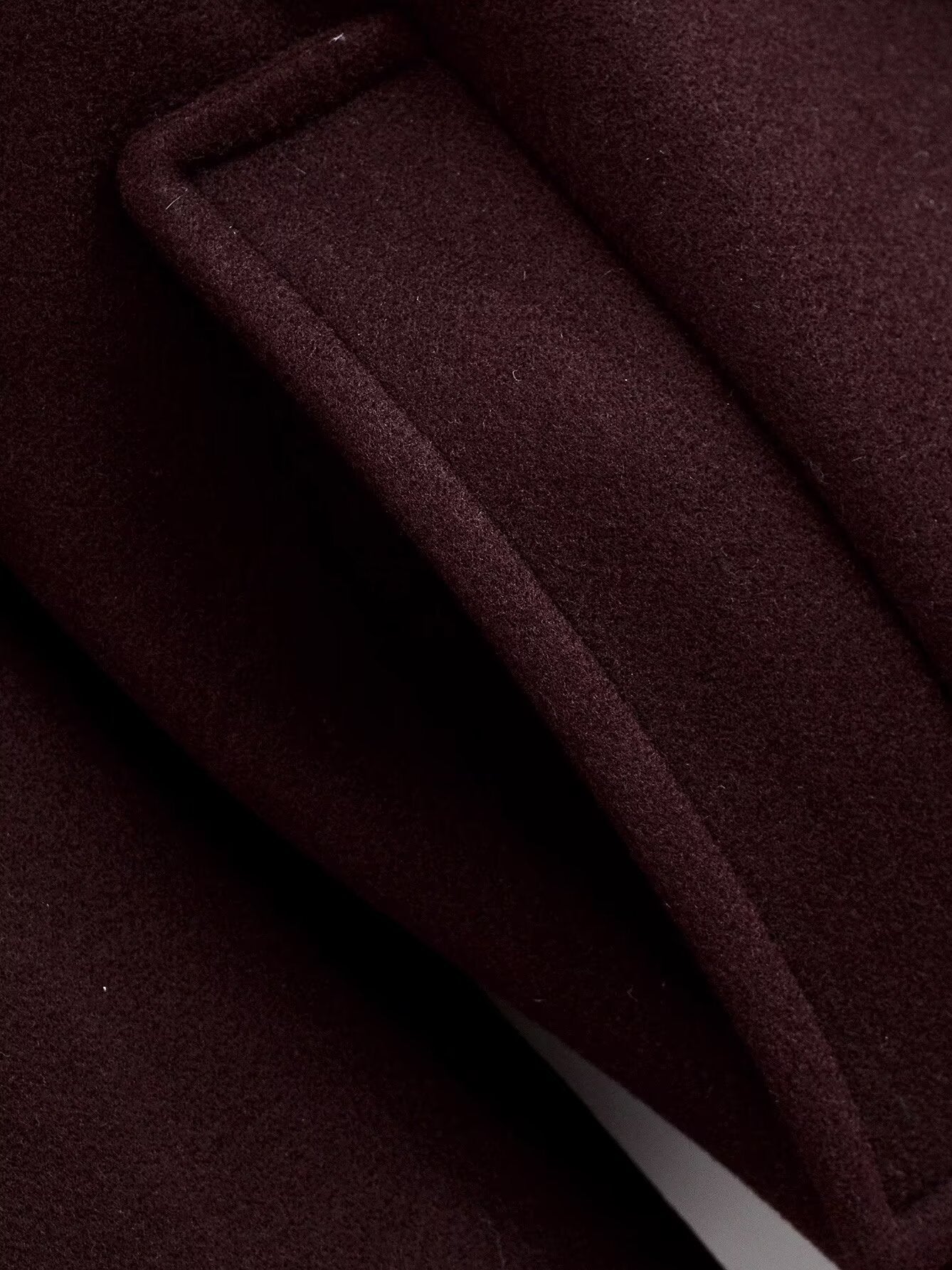 Langry fashion chocolate brown suede jacket with woolen retro elegance