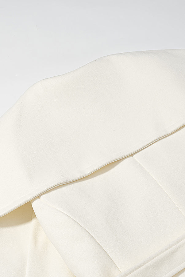 Langry fashion cream satin pillowcase with pleats and piping for cozy coat