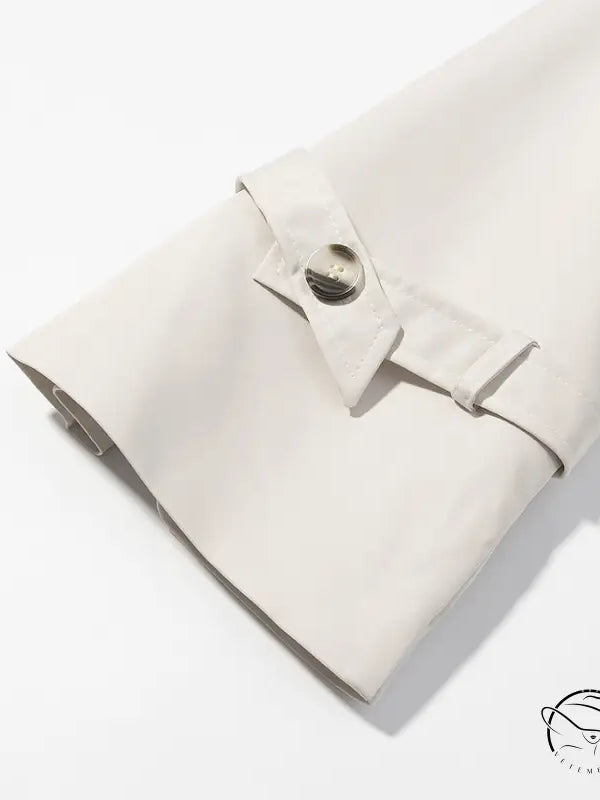 Langry windbreaker winter jacket cream shirt cuff detail