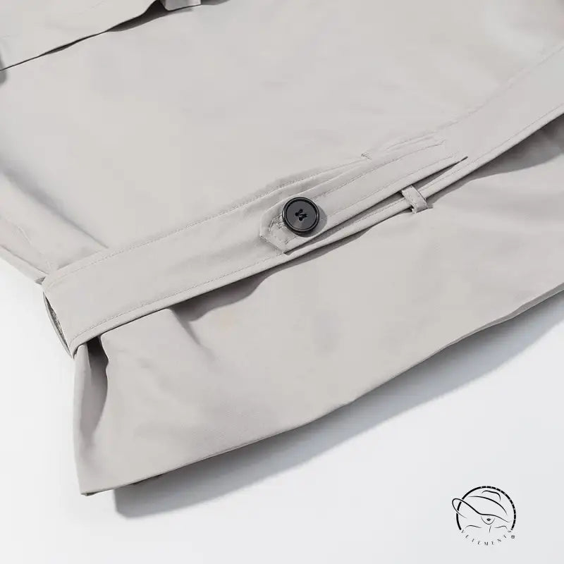 Light gray langry fashion shirt in loose unique long sleeve coat design