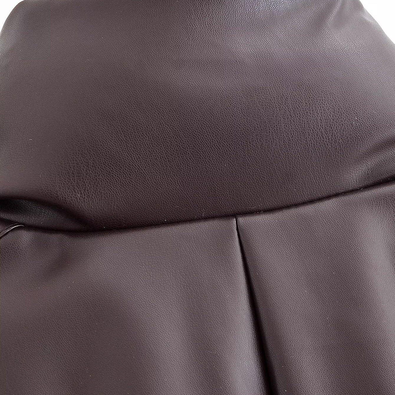 Langry fashion ملابس brown leather massage chair cover with headrest