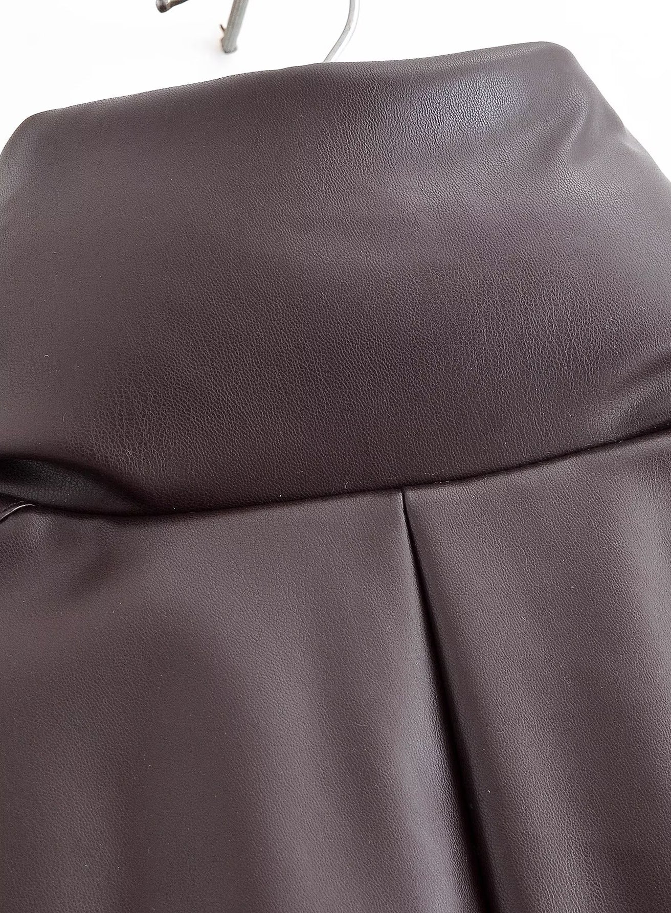Langry fashion ملابس brown leather massage chair cover with headrest