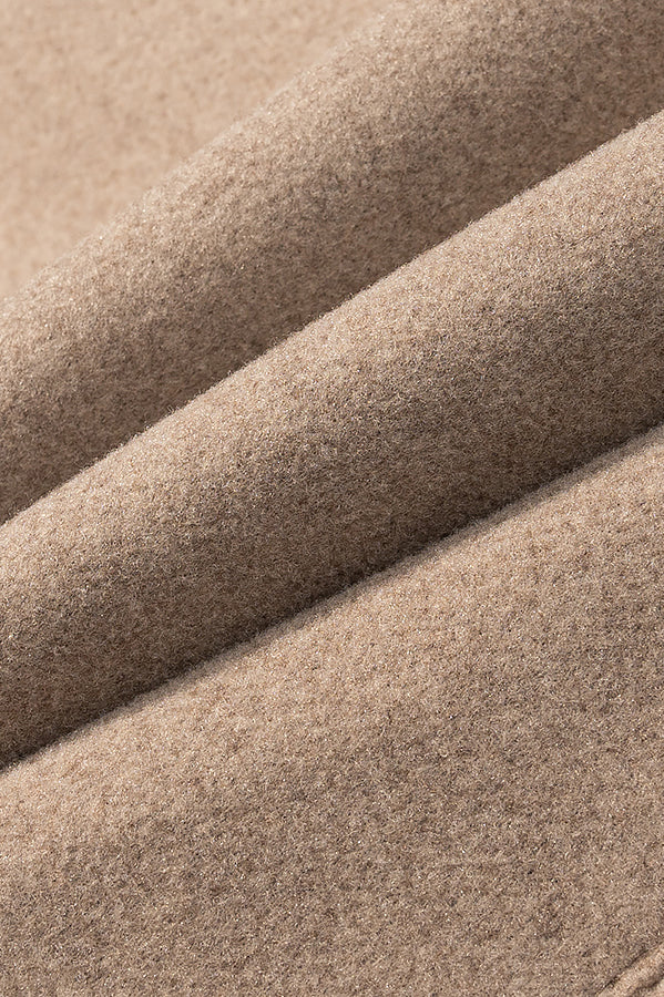 Elegant langry fashion beige wool fabric for autumn winter coat