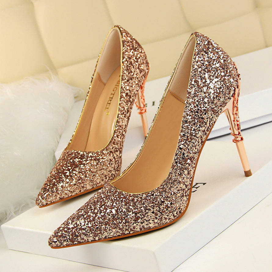 Elegant Metal Stiletto Heel