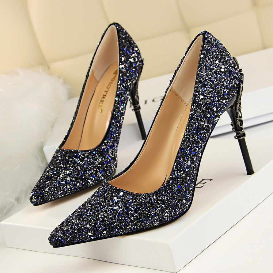 Elegant Metal Stiletto Heel
