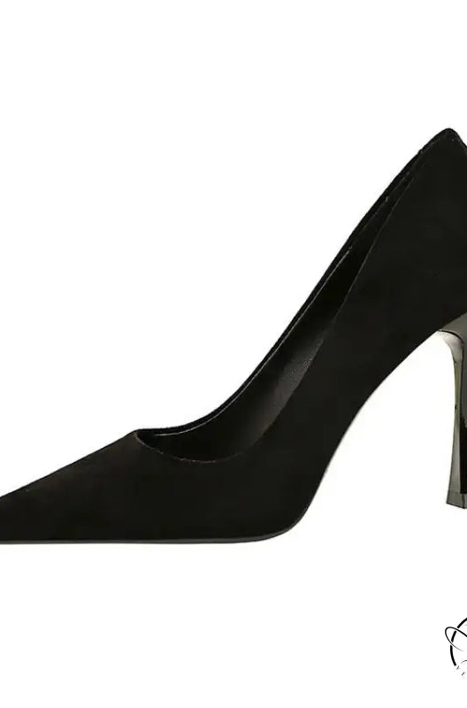 Classic black pointed-toe langry stiletto pump in Thin Cocktail High Heels fashion