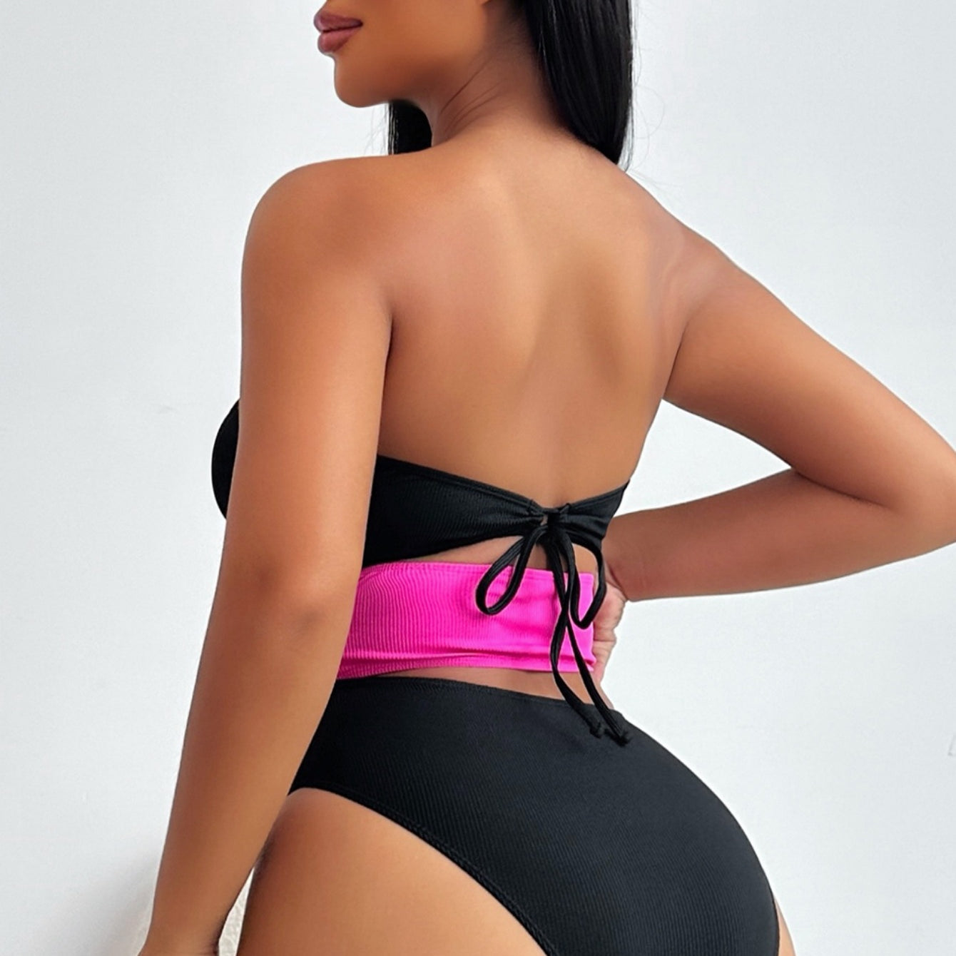 One Piece Bikini Strapless Swimsuit