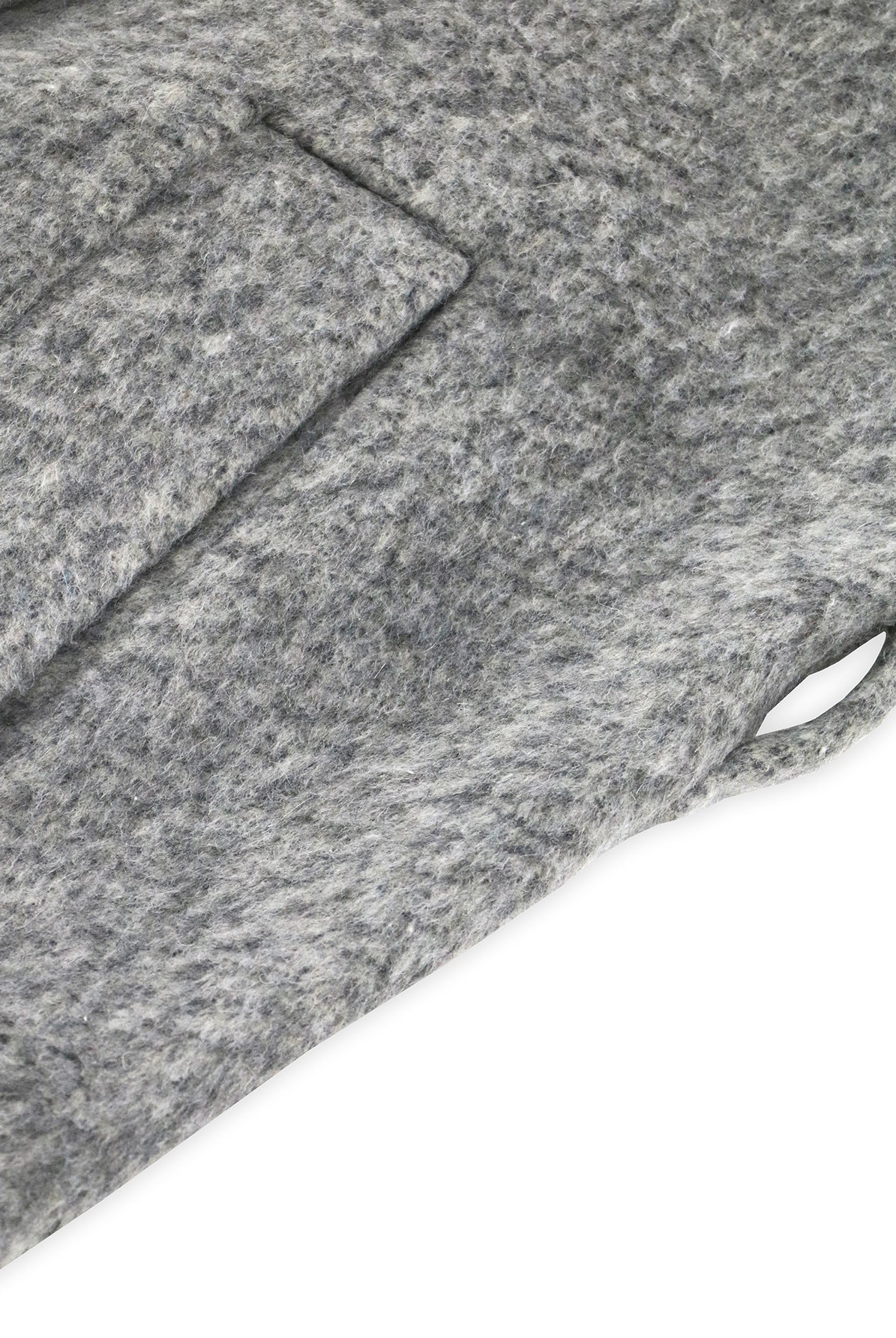 Gray wool coat detail from Comfy Slim Woolen Coat showcasing elegant fashion and ملابس