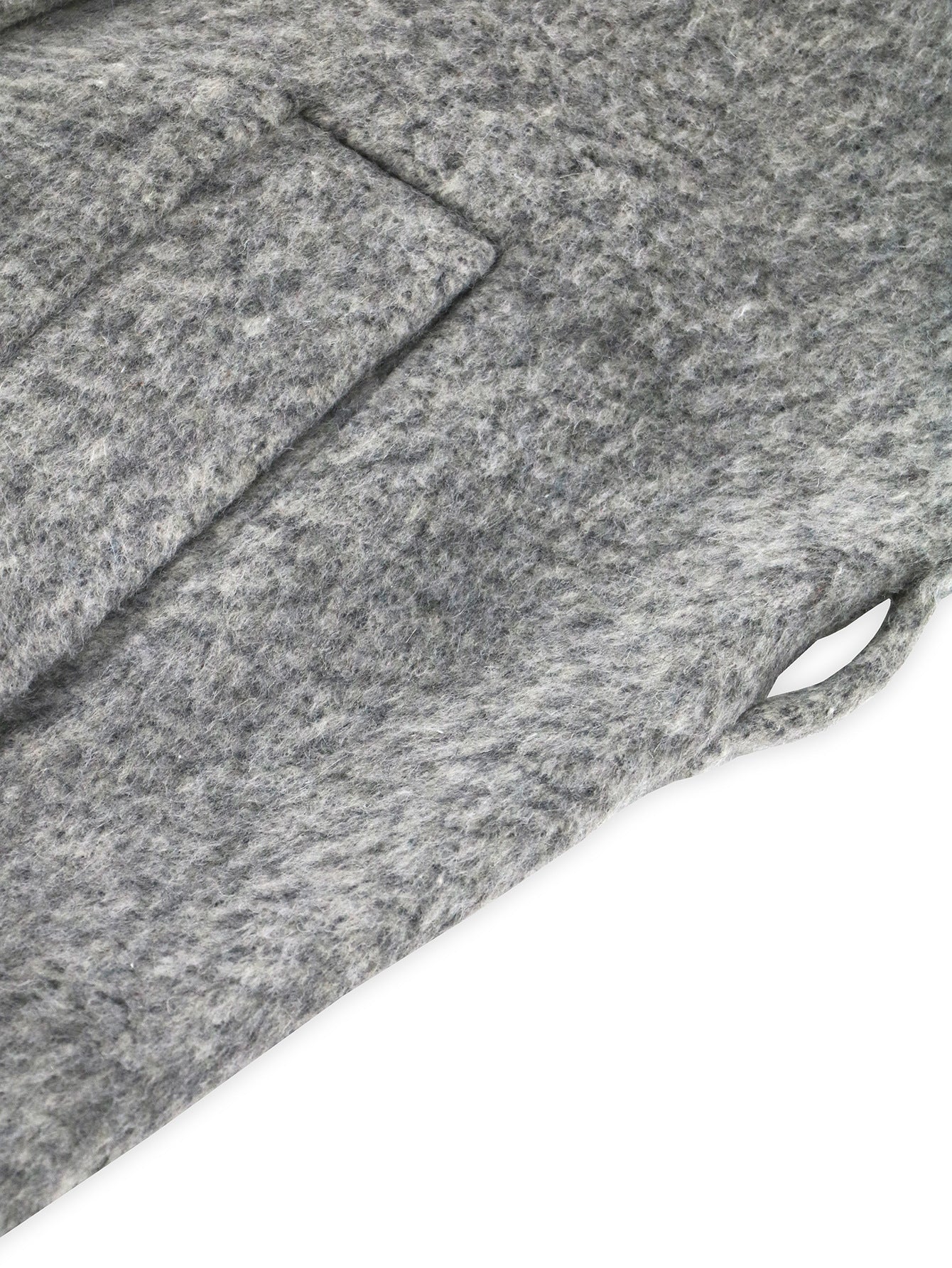 Gray wool coat detail from Comfy Slim Woolen Coat showcasing elegant fashion and ملابس