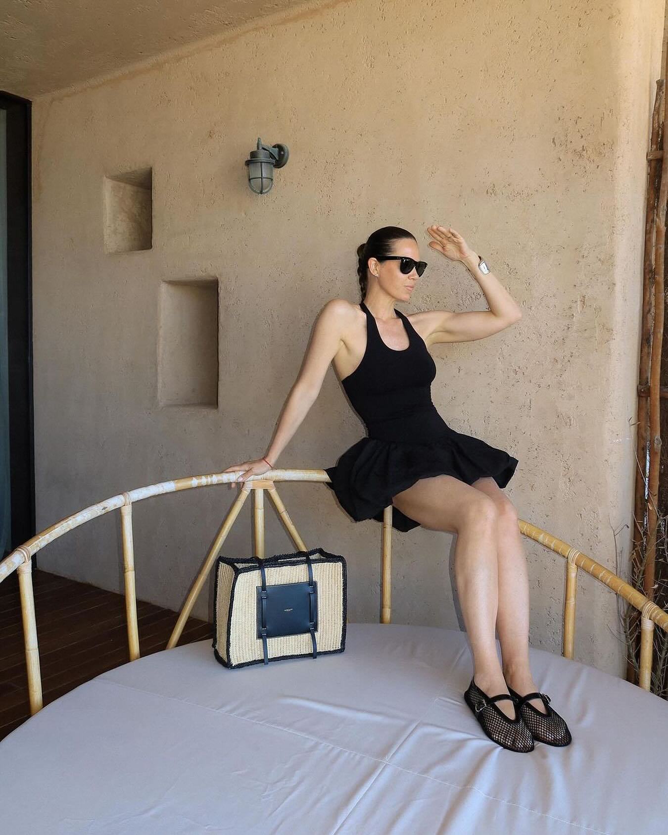 Shaped Vest Knitted Stitching Dress