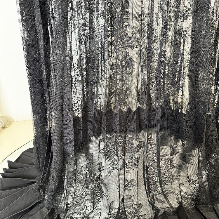 Black lace pleated skirt from Beautiful High End Floor Length Dress, a stylish fashion must-have