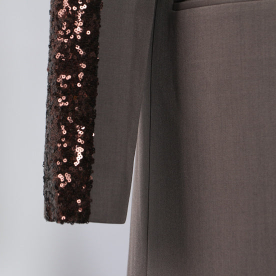 Early Autumn Heavy Stitching Mid Length Trench Coat