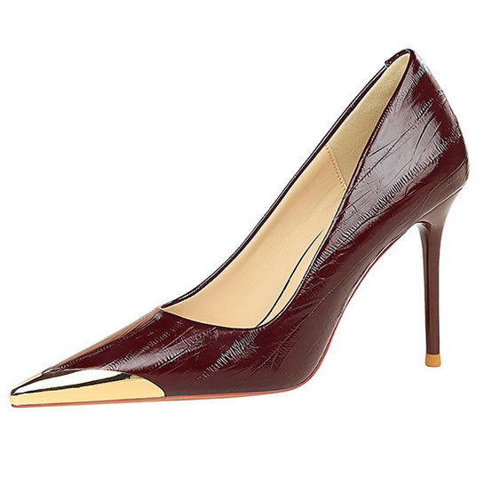 Cocktail Low Cut Shoes Pointed Stiletto Heels