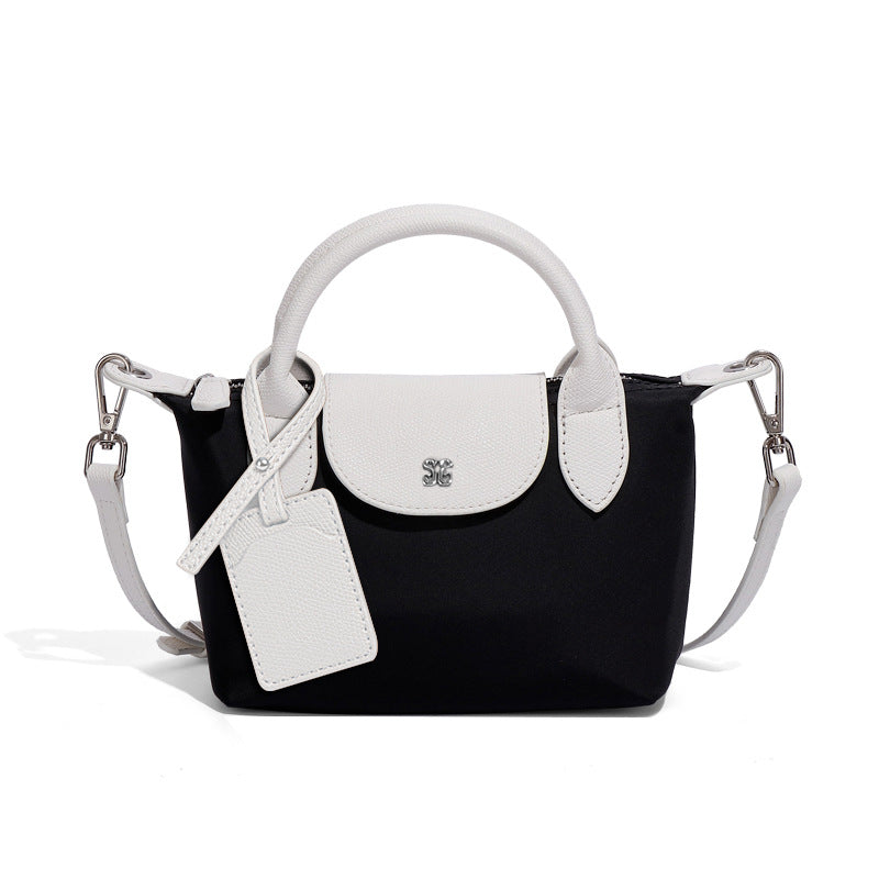 Stylish Black and White Mini All Match Shoulder Bag for fashion enthusiasts and ملابس