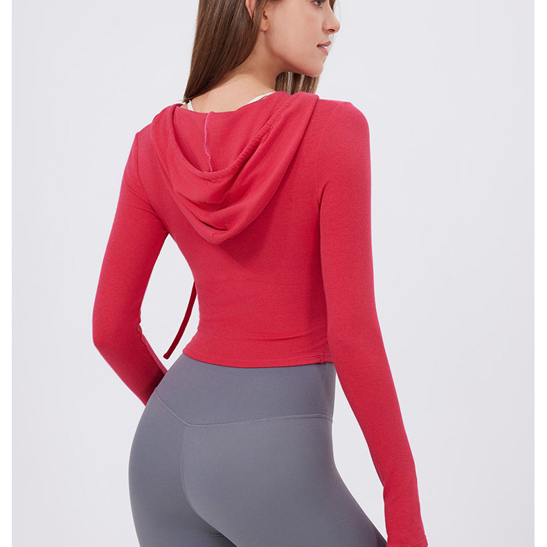 Slim Fit Slimming Top Sweet Wear Workout Clothes Running Yoga Long Sleeves Quick Drying Exercise t Shirt Women