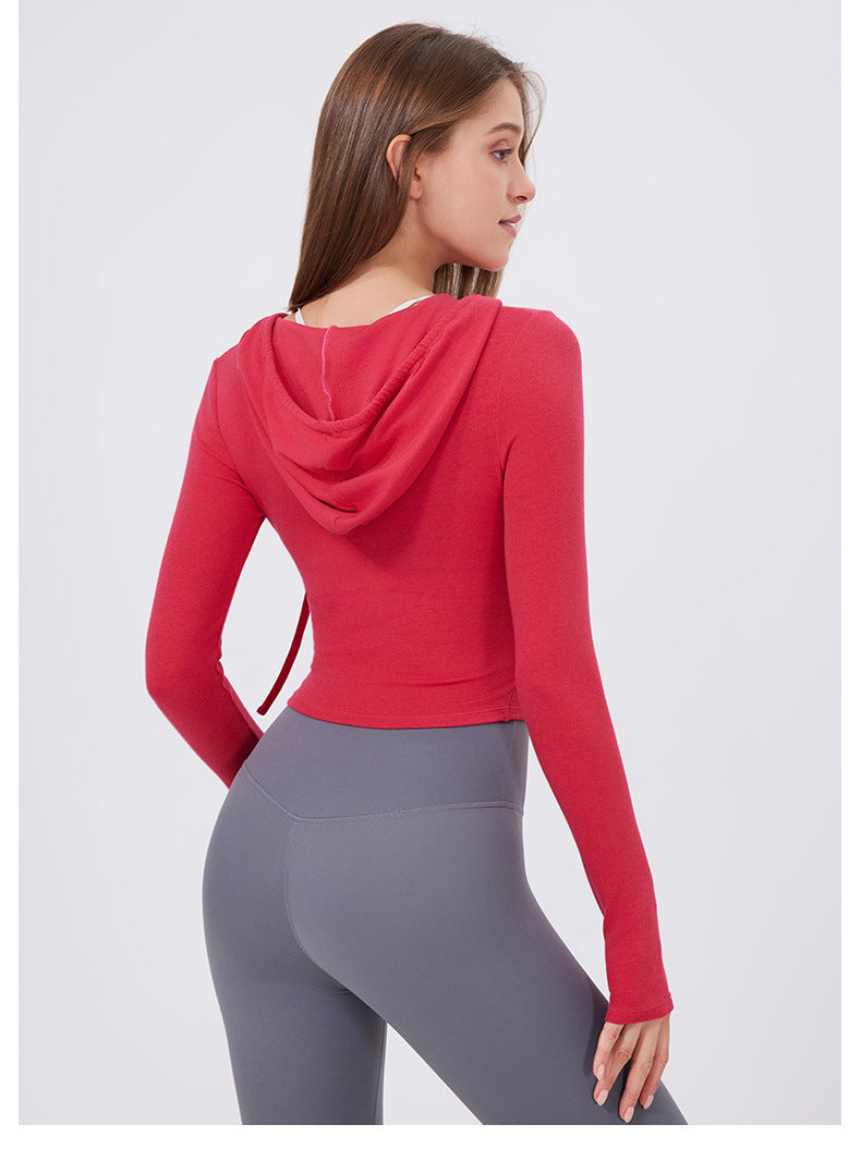 Slim Fit Slimming Top Sweet Wear Workout Clothes Running Yoga Long Sleeves Quick Drying Exercise t Shirt Women