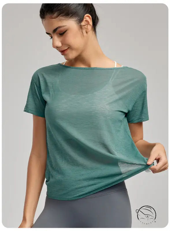 Lightweight Breathable Yoga t Shirt Top