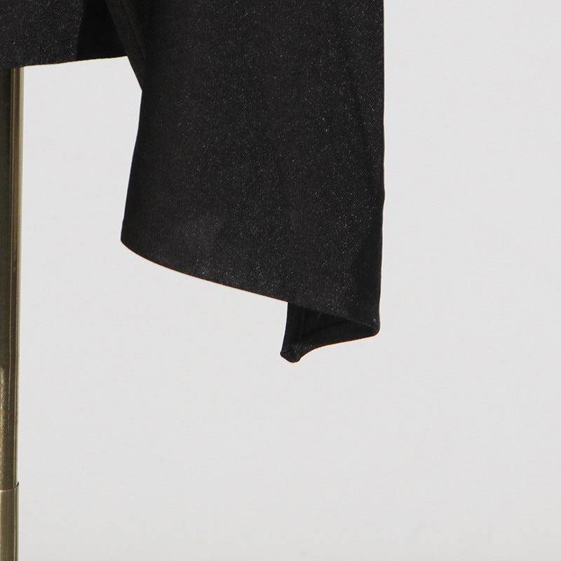 Elegant Socialite Dress with a black flag banner symbolizes trendy fashion ملابس