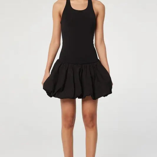 Shaped Vest Knitted Stitching Dress